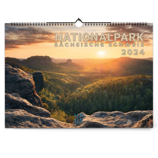 Wandkalender von Hans Fineart - Nationalpark Sächsische Schweiz 2024