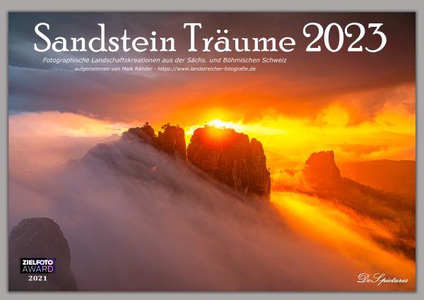 Fotokalender „Sandstein Träume 2023“ der Sächsisch-Böhmischen Schweiz